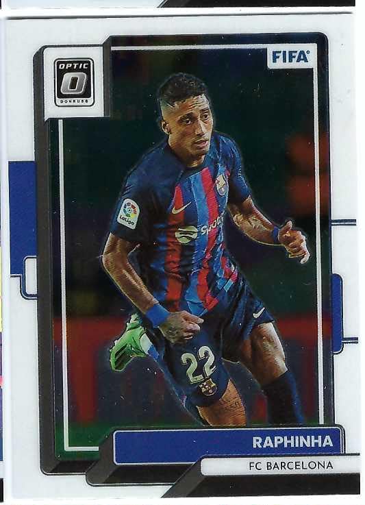 RAPHINHA 2022-23 Panini Donruss Optic FIFA Soccer #34 Card Barcelona FC Brazil