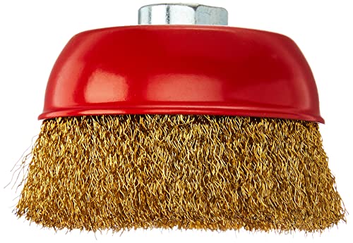 Mtx Escova De Aço Carbono Tipo Copo 100 Mm Rosca M14