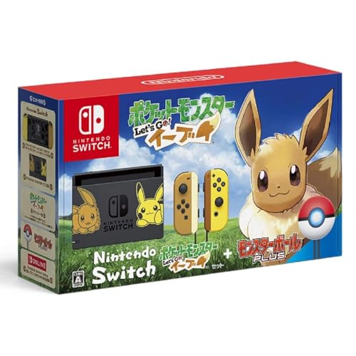 �y�����ςݕi�z �C�V�� Nintendo Switch �|�P�b�g�����X�^�[ Let's Go! �C�[�u�C�Z�b�g �p�b�P�[�W�Ń\�t�g�t�� (�����X�^�[�{�[�� Plus�t��)