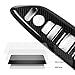 Thenice 10th Gen Civic Window Control Panel Door Armrest Cover Door Lock Switch Trim Compatible with Honda Civic 2021 2020 2019 2018 2017 2016 -Carbon Fiber Grain