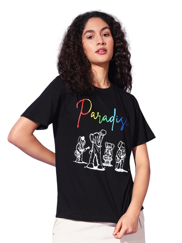 Image of THE DRY STATE Women Half Sleeve T-Shirt