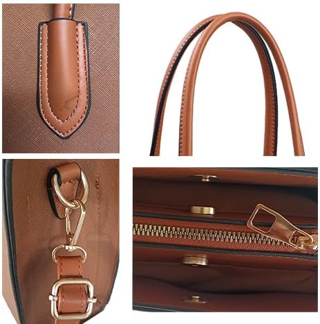 Miniatura 5 de Bolso de mano de piel sintética para mujer, bolsos impermeables con cremallera, bolsos de hombro medianos