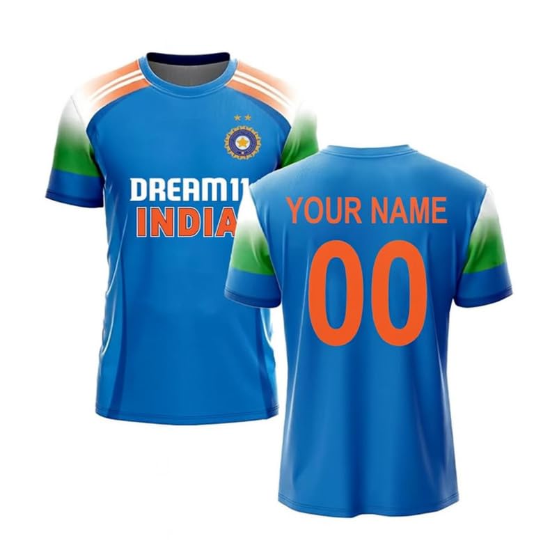 Image of Custom India Jersey T20 New Tshirt for Men