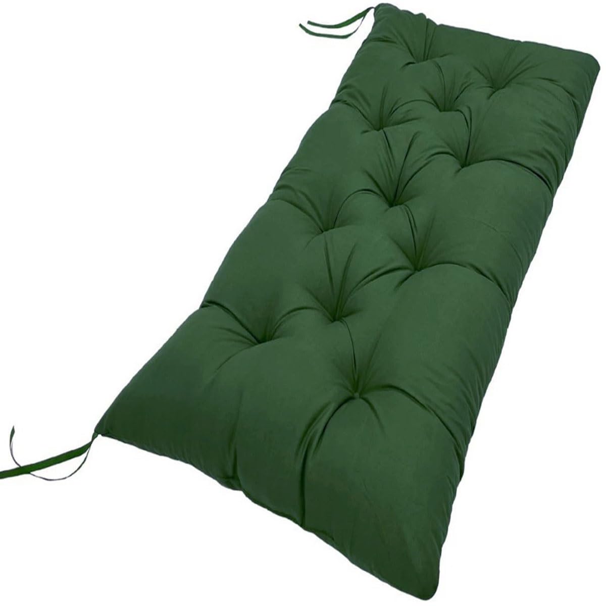 Coussin pour Banc de Jardin 90x50100x50 110x50 120x50 cm - Exterieur/Interieur - Coussins Assise & Dossier Souples - Confortable Coussins pour terrasse, Balcon, Banquette(Green,120x50cmx8cm Thick)