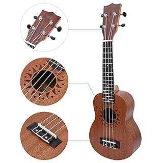 Ukulélé pour débutant 21 pouces Sapele Ukulele 4 cordes Hawaii Guitar Musical Instrument enfants guitare ukulélé pour… - Les Beatles, Paul McCartney, John Lennon, RIngo Starr, George Harrison Ukulélé pour débutant 21 pouces Sapele Ukulele 4 cordes Hawaii Guitar Musical Instrument enfants guitare ukulélé pour… – Image 5