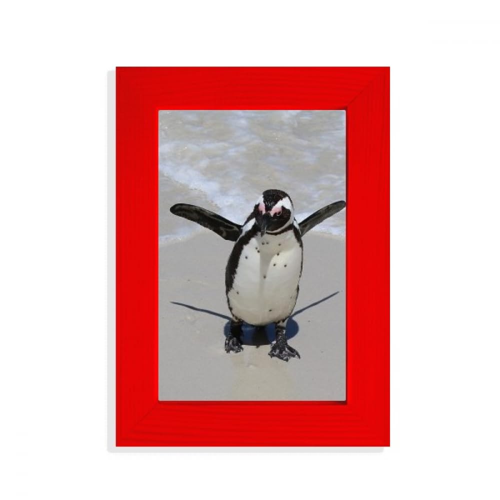 Cadre photo pingouin rouge idée cadeau anniversaire pour enfants