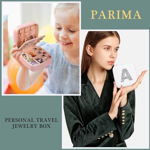 Parima-Gifts-for-Her-Birthday-Gifts-for-Her-Gifts-for-Wife-Gifts-for-Girlfriend-Valentines-Day-Gifts-for-Her-Personalized-Initial-Jewelry-Box-Travel-Jewelry-Case-Letter-H-Pink