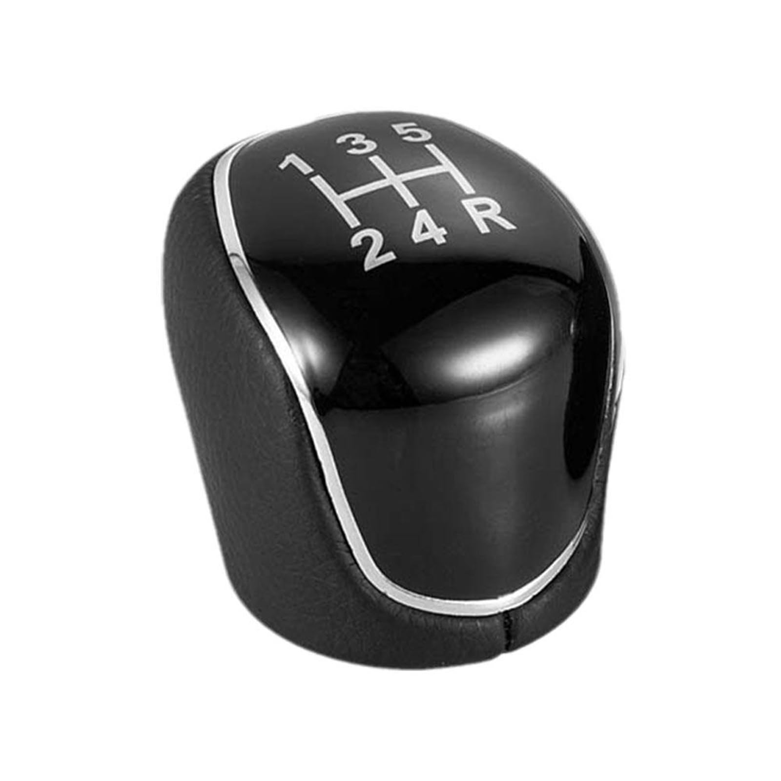 Lzbzhb One Color 5/6 Speed Gear Shift Knob Leather Shifter Lever Headball Car Accessories For Mondeo For Mk4 For Focus For Kuga Gear Shift Knob(5Speed)