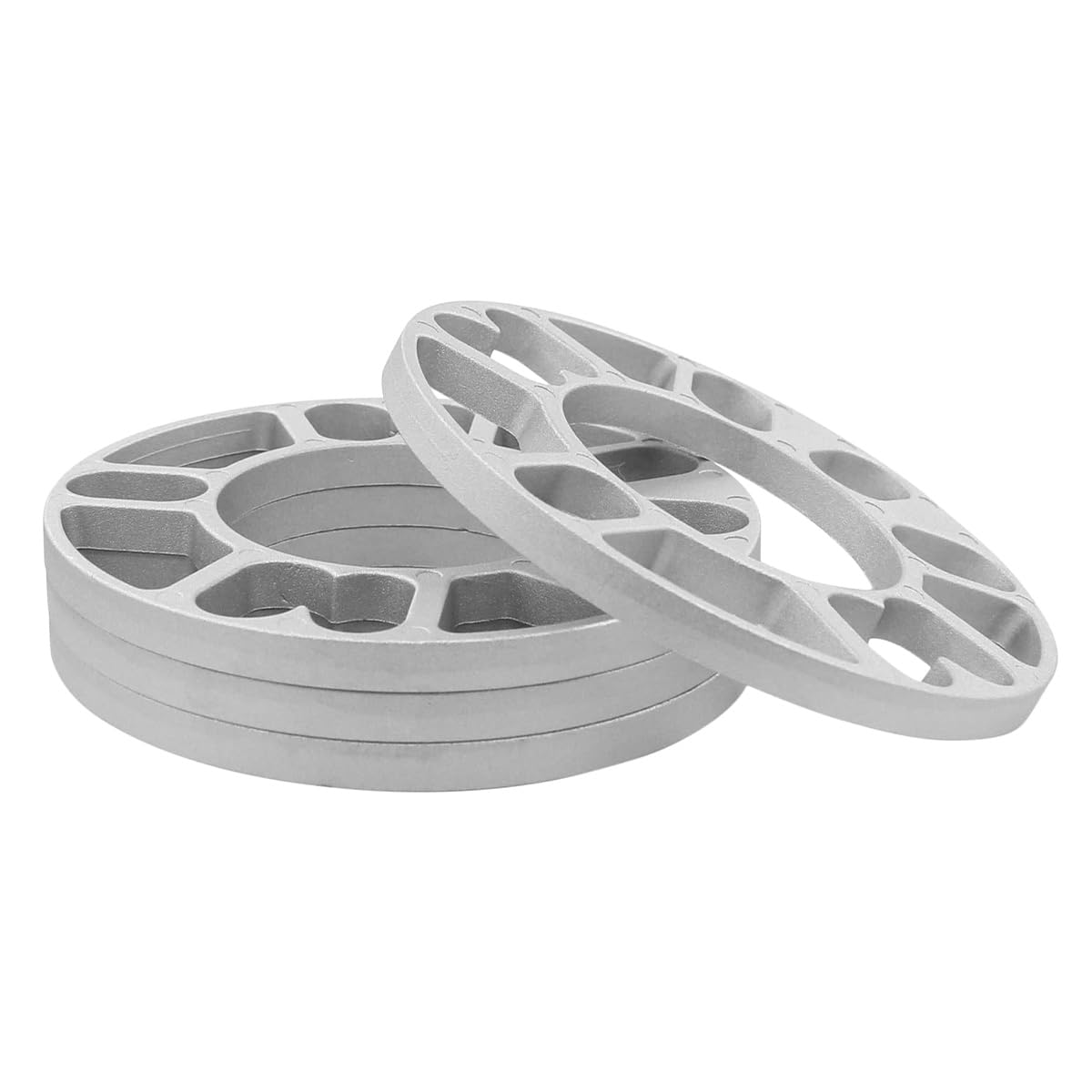 Confezione da 4 distanziali per Ruote da 10 mm, in Lega di Alluminio, 4 e 5 perni, distanziali universali, Foro Centrale da 78 mm, PCD da 100 mm a 120 mm