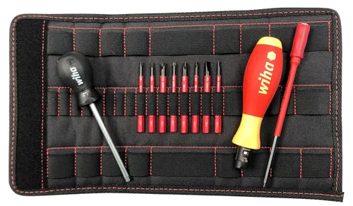 Image of Wiha 28789 11 Piece Insulated TorqueVario-S (10-50 In /lbs) and SlimLine Blade Set | 10-50 In /lbs