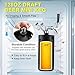 Ferroday 128Oz Mini Keg Growler Tap System, Homebrew Mini Beer Growler, Stainless Steel Draft Beer Dispenser With Faucet&Co2 Regulator, Portable Beer Tap System Keep Beer Fresh And Carbonation