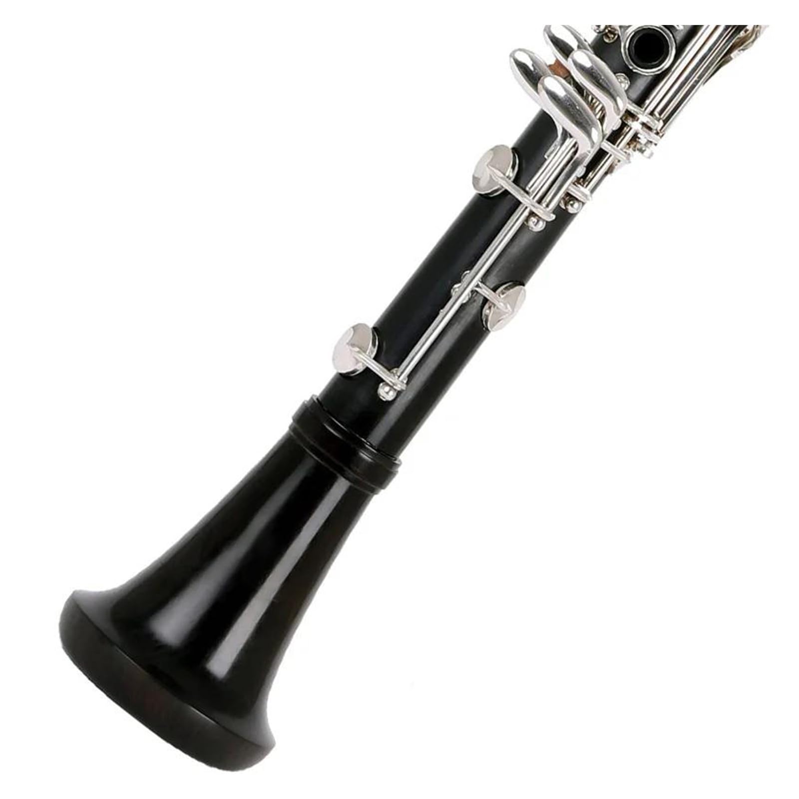 Corpo In Ebano Clarinetto Tono Sib 18 Chiavi Clarinetto Con Chiavi In ​​rame Placcato Argento Con Accessori Clarinetto Set