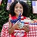 Patriotic American Flag Design Star Pinata for Memorial Day Independence Day Fourth of July Party Supplies USA Outdoor Decorations Red White silver Blue Color