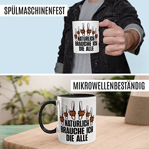 Holzfäller Tasse Kettensäge Geschenkidee Wald Kaffeetasse mit lustigen Spruch Geschenk für Förster...