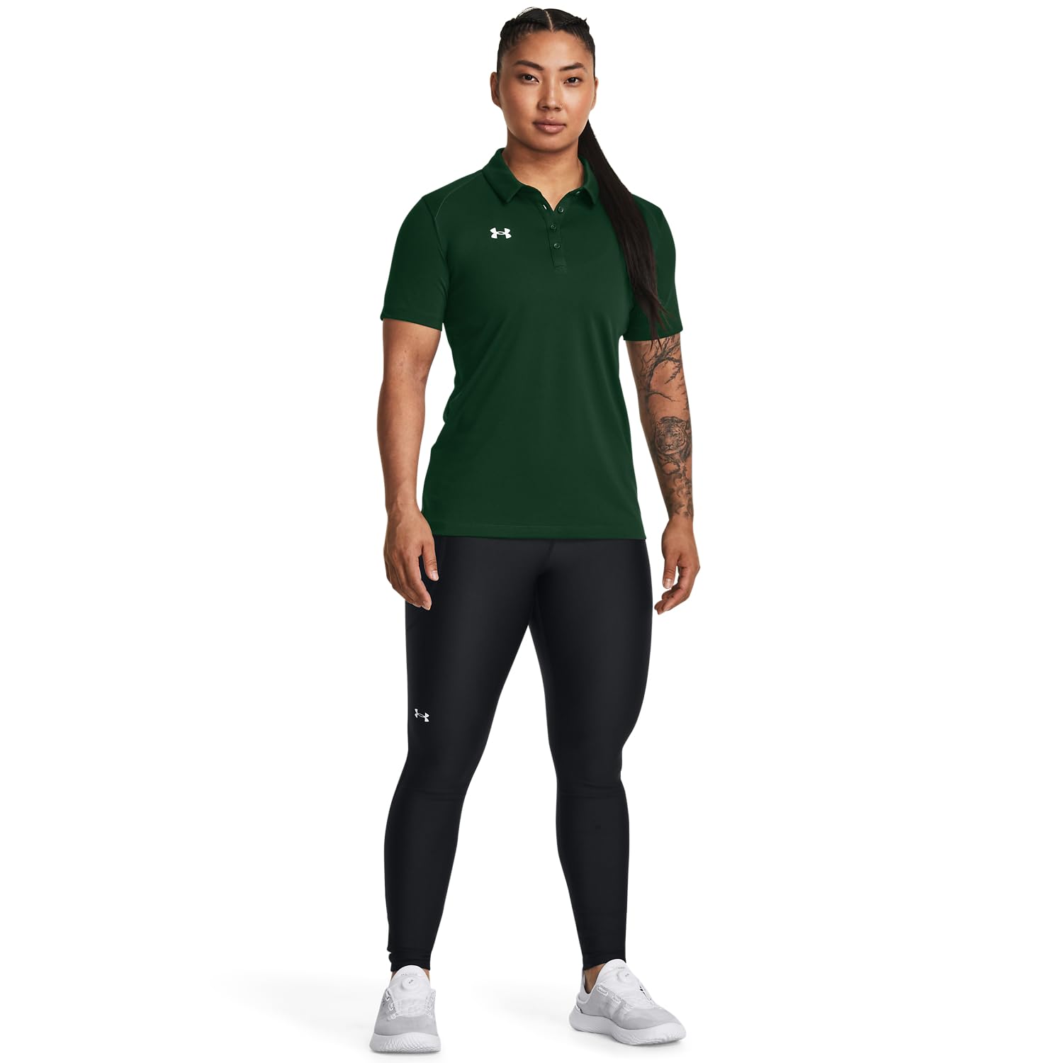 Under Armour Tech Team Damen Kurzarm-Poloshirt, Midnight -, XXL