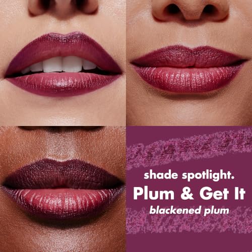 Image of e.l.f. Cream Glide Lip Liner, Shape & Sculpt Lips, High-Pigment Pencil, Semi-Matte Finish, Vegan & Cruelty-Free, Plum & Get It