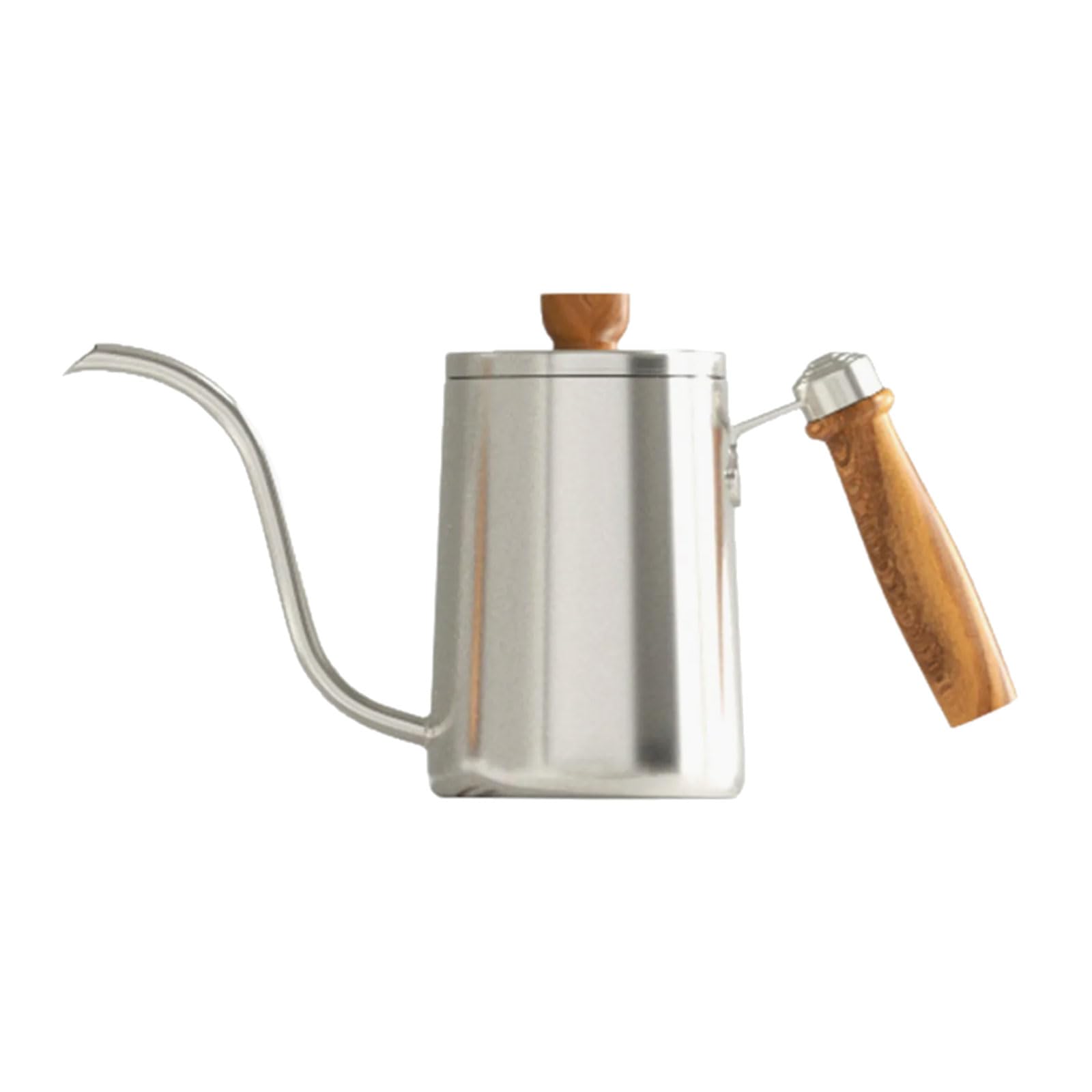 Xjdzineq Professional Baristas Coffee Dripper Pots with Ergonomic Wood Handle Dishwasher Safe 304 Stainless Steels Construction Coffee Kettle with Gooseneck Spout