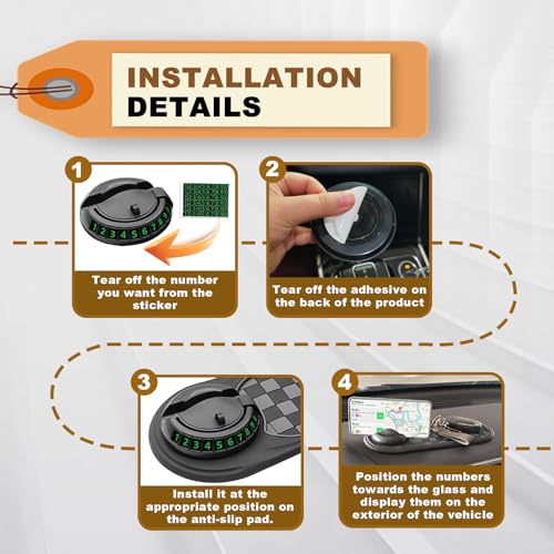 image for LTDCVTR Universal Multifunction Anti-Slip Car Dashboard Mat, Rotatable