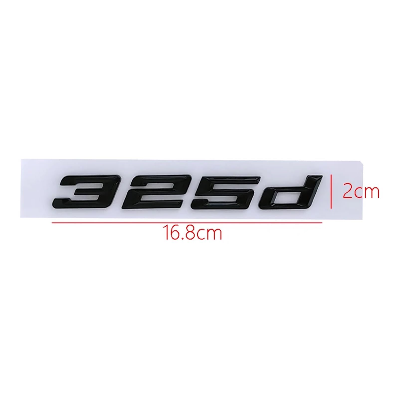 3D ABS Schwarze Autobuchstaben for 316d 318d 320d 323d 325d 328d 330d 335d E90 E46 F30 Emblem Schriftzug Aufkleber Zubehör(Glossy Black,2008-17_335D)