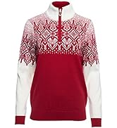 Dale of Norway Winterland Women's Sweater - 100% Merino Wool Sweaters - Women's Quarter-Zip Sweat...