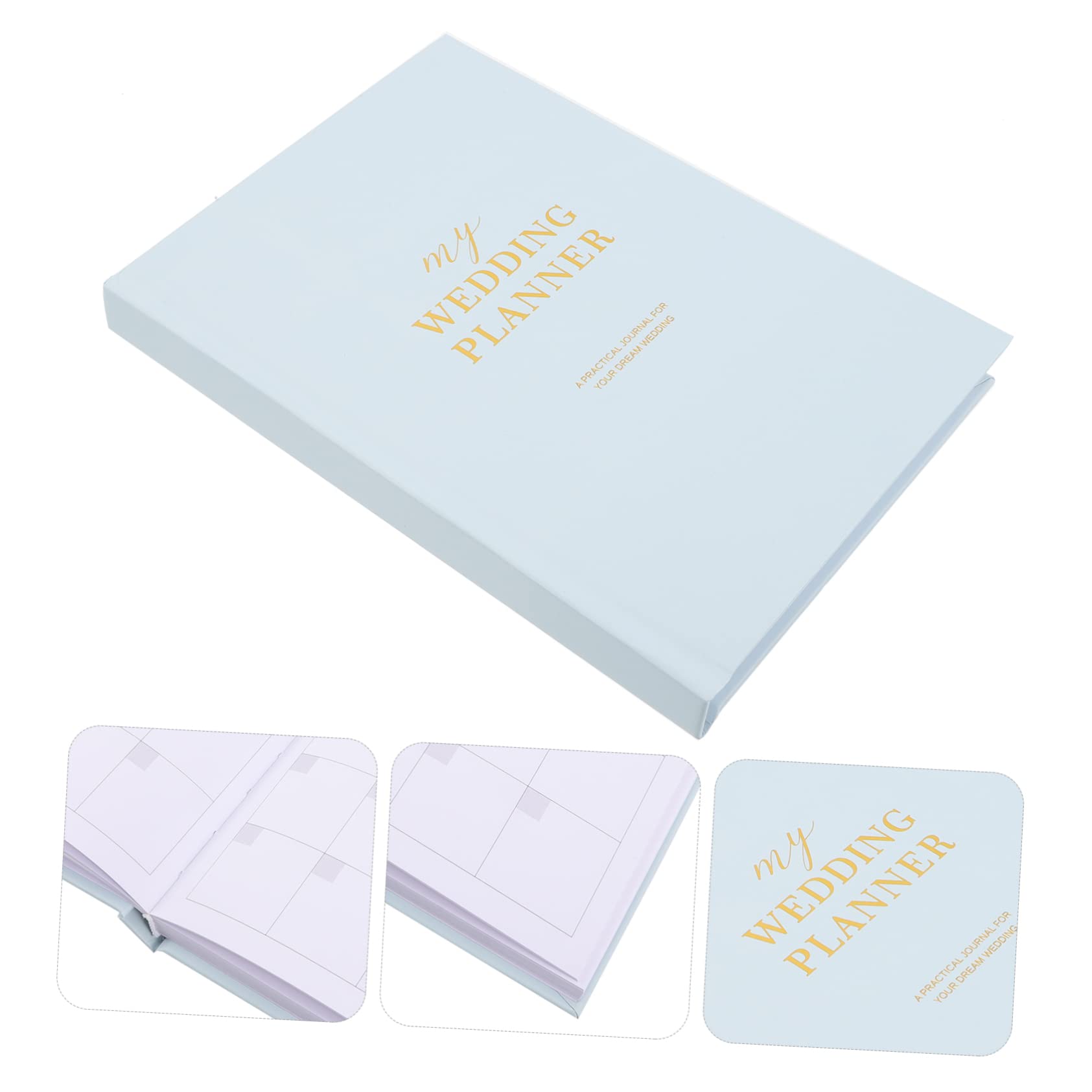 2 Pz Calendario Del Conto Alla Rovescia Del Matrimonio Delicato Wedding Planner Damigella D'onore Comodo Blocco Note Di Memoria Organizzatore Di Matrimoni Sky-blue Carta