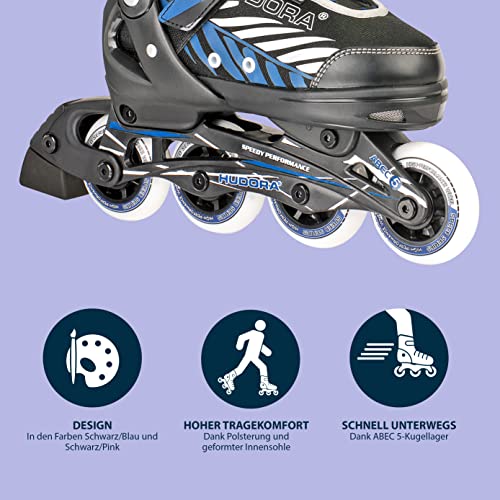 Hudora Inline-Skates Mia/Leon für Kinder Verstellbare Inliner