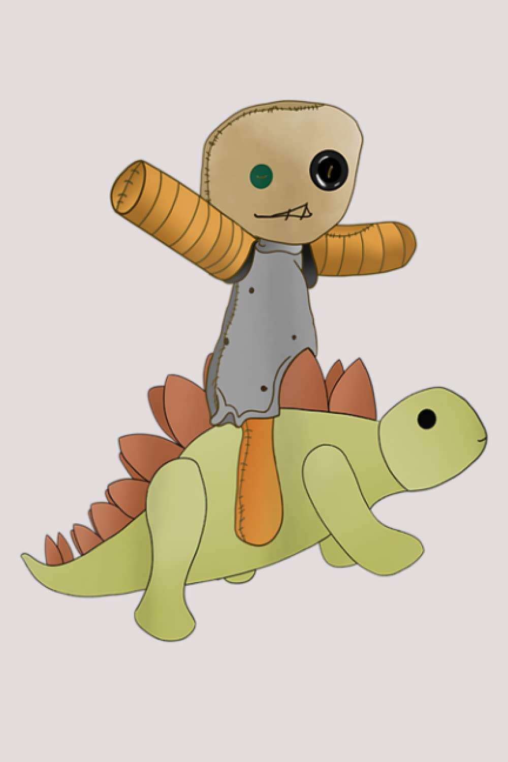 Handwriting Notebook - Womens Mang-Tae and Teary Dinosaur It's Okay To Not Be Okay Kdrama