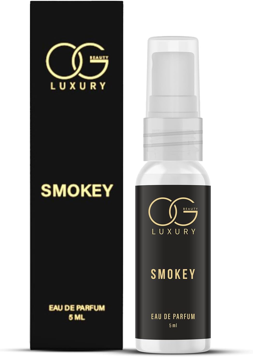 OG BEAUTY LUXURY Smokey Eau De Parfum, 5ml | Elegant Smoky Fragrance | Long-Lasting Perfume for Men | Perfect for Travel, Date Nights & Special Occasions