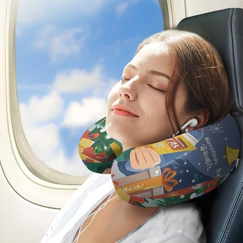 Almohada de viaje espuma viscoelástica tamaño único miniatura 3