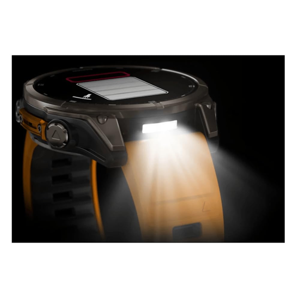 GARMIN FENIX 8-47 mm, AMOLED, SAPPHIRE TITANIUM ZE SPARKORANGE/GRAFITOWYM PASEM SILIKONOWYM