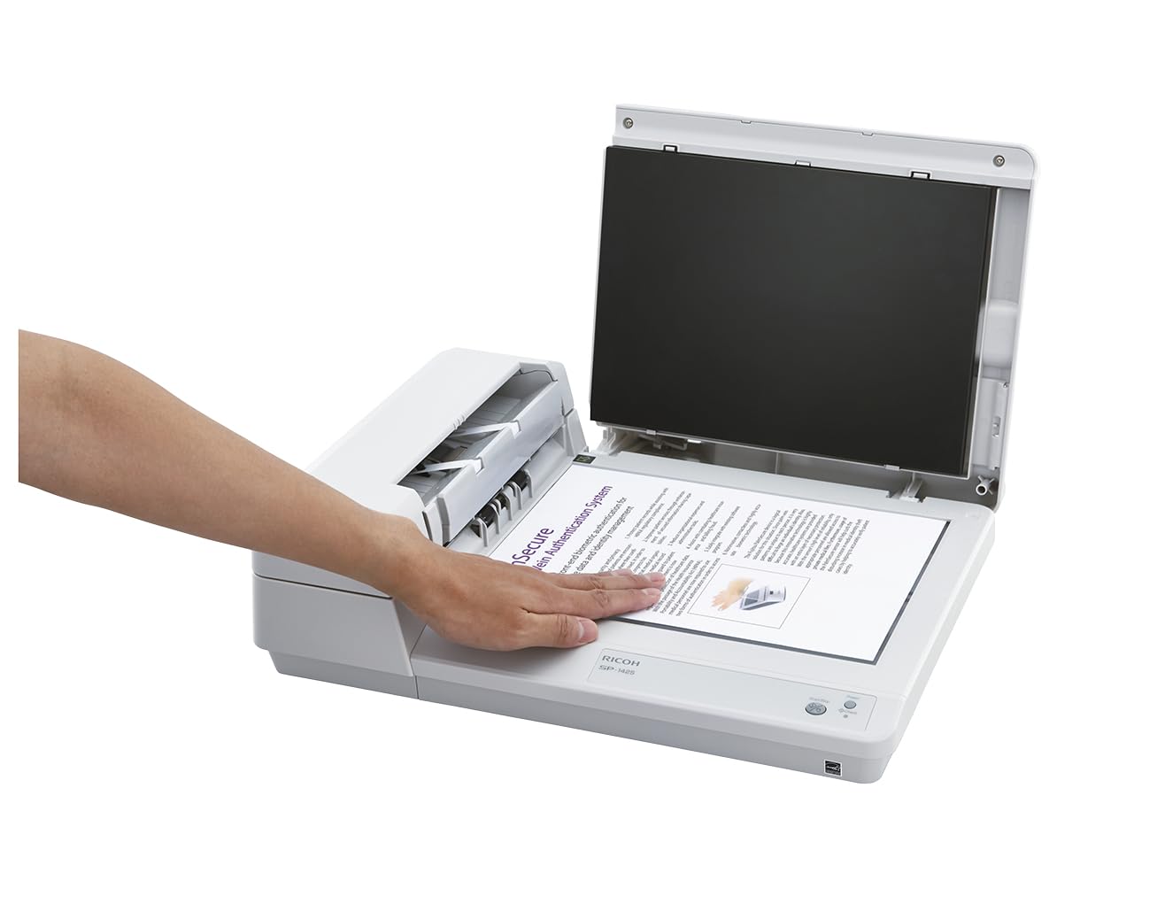 RICOH SP-1425 Dokumentenscanner Duplex A4 600 dpi x bis zu 25 Seiten/Min. einfarbig / Farbe automatischer Dokumenteneinzug 50 Blätter USB 2.0