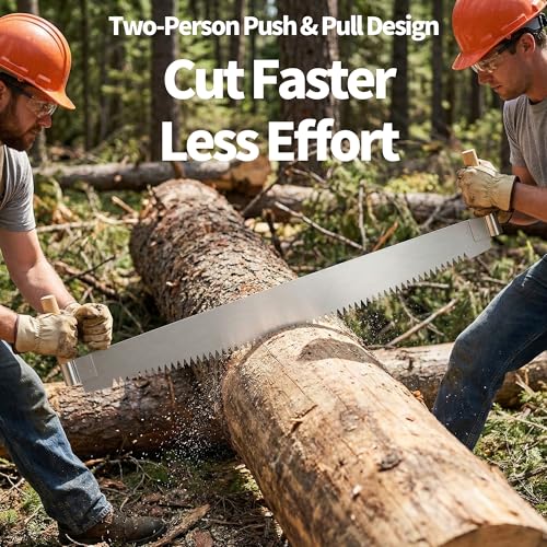 THOUSANDSUNNY 3.4 FT Two-Person Crosscut Saw