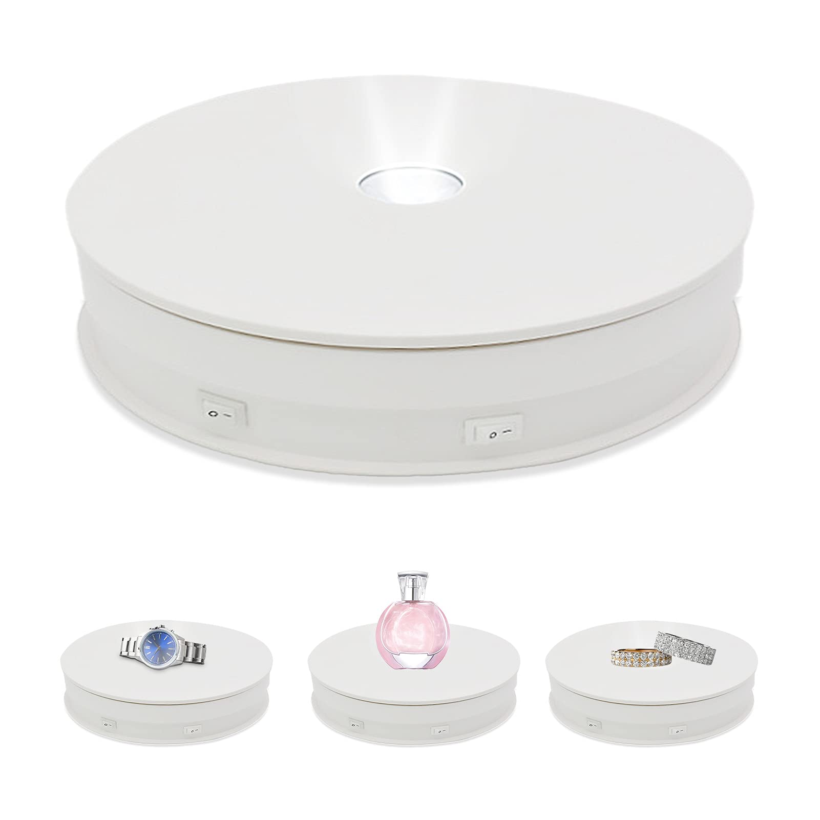 Buy Electric Rotating Turntable Display Stand, BENBOR Upgraded 360° Rotating Two Way Motorized