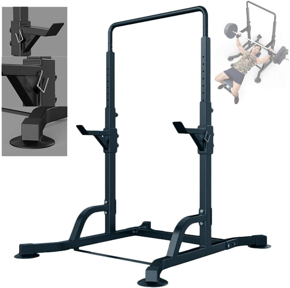 OTQEFTN Barbell Stand Weight Lifting Rack Gym Family Fitness Multifunction Sturdy Bench Press Equipment, Home Weight Lifting Equipment Squat Rack Horizontal Horizontal Rack for W