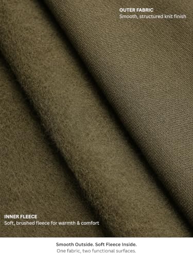 Image of Alan Jones Clothing Men's Regular Fit Mid Rise Fleece Jogger Regular Pants For Winterwear