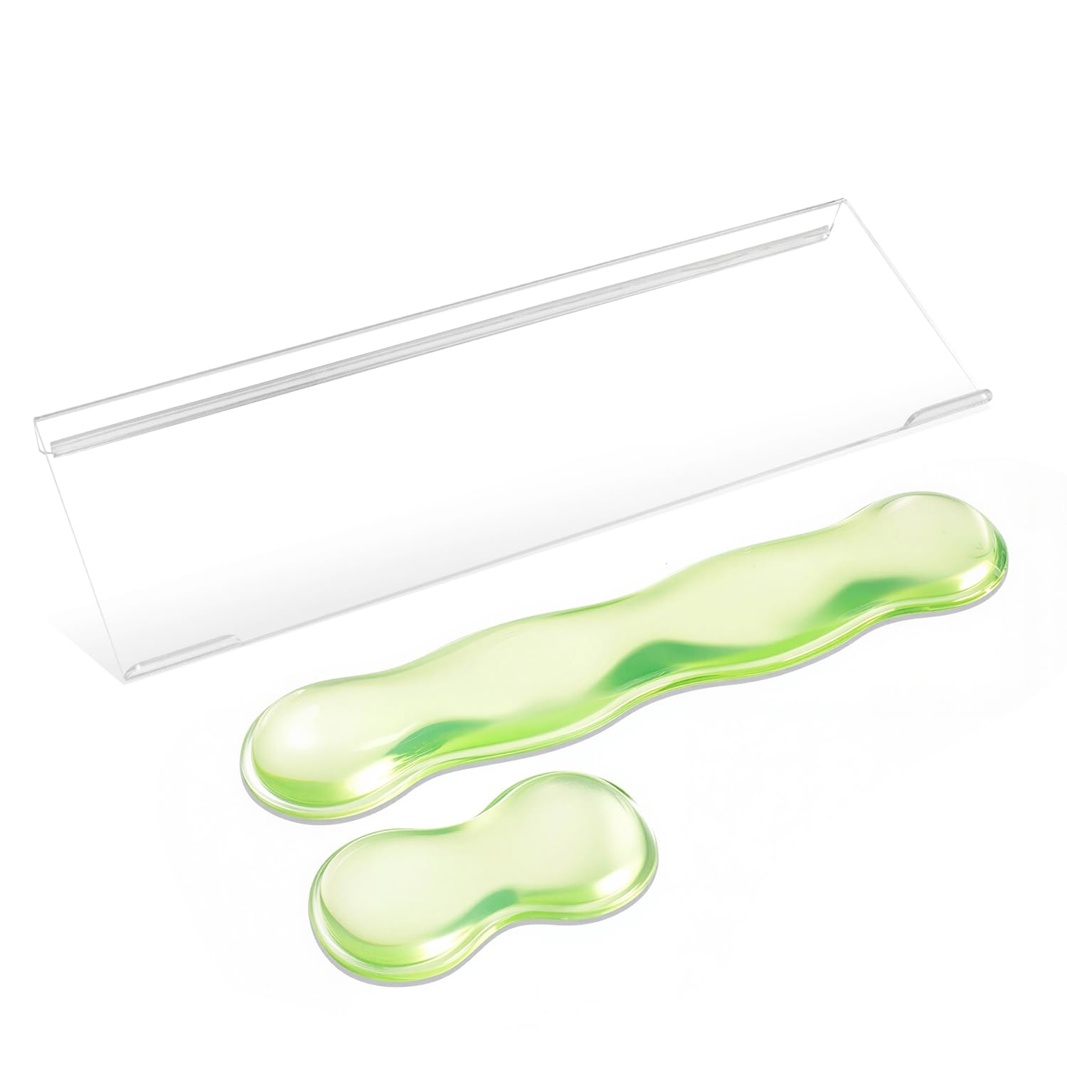 Supporto per tastiera del computer con poggiapolsi in gel, poggiapolsi per tastiera e mouse, ergonomico con poggiapolsi per mouse