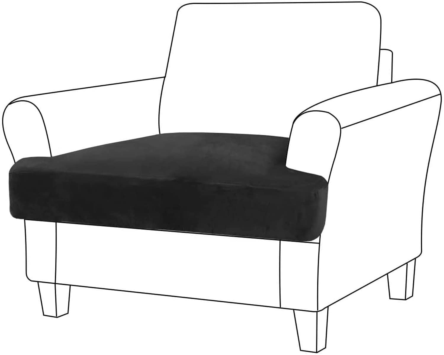 Housse de coussin en velours noir pour des soirées salon chaleureuses
