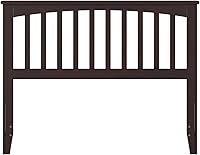 Vista 76 de AFI, Mission - Cabecero de madera maciza individual con cargador acoplable, color gris