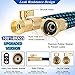 Gardguard 50ft Expandable Garden Hose Water Hose with 10 Function Nozzle and Durable 3-Layers Latex, Water Hose with Solid Fittings (BLUE)