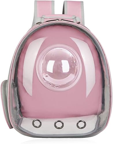 Miniatura 7 de AJY Pet Clear Cat Backpack Carrier Bubble Breathable Foldable Pet Rucksack Carrier for Puppy Dog Cat Lightweight Cat Backpack Designed for Travel,