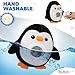 Bubzi Co Portable Penguin Baby Soother & Night Light Projector, Comforting Electronic Infant Toddler Sleep Aid with White Noise