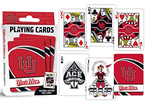 Image of MasterPieces Family Games - NCAA Utah Utes Playing Cards - Officially Licensed Playing Card Deck For Adults, Kids, And Family
