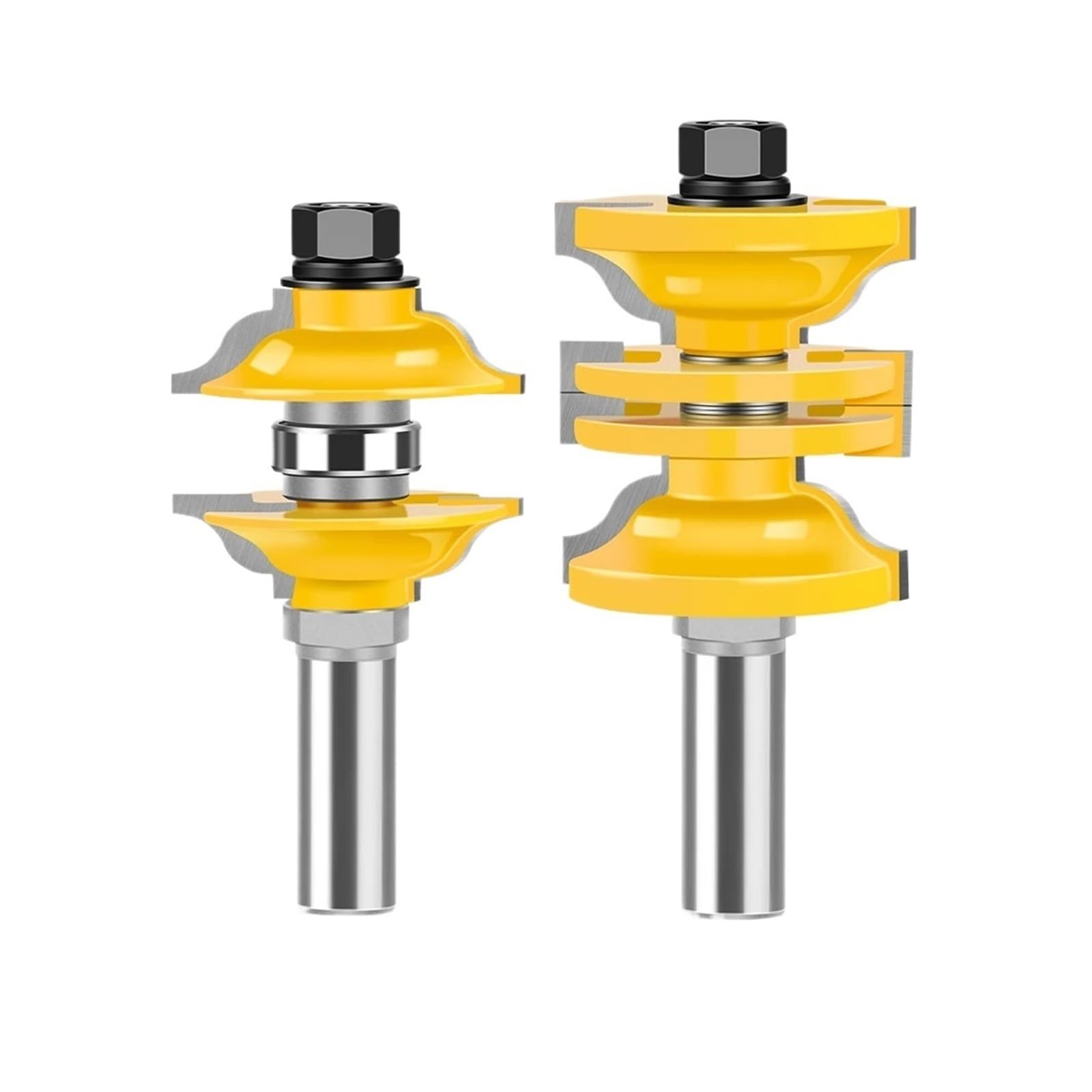 Epaknhgd 12Mm Shank 2Pcs 1/2" Groove Knife Router Bit Set For Stock Cutter For Woodworking Power Tools(12Mm Shank)
