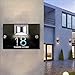 Custom Solar House Sign, Personalised House Number With Solar Light Laser Cut Door Name Plaque LED Modern Door Number Plaque Laser Modern Cut Door Name Address Plaque Yard Sign