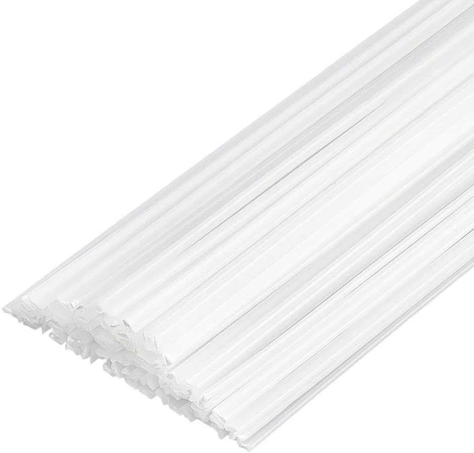 100 electrodos para soldadura de plástico HDPE blanco 11.8 pulg miniatura 1