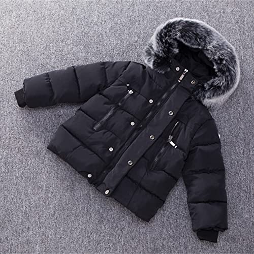 Toddler Kids Winter Hooded Puffer Coat Thicked Zipper Windproof Jacket Outerwear Warm Snowsuit Down Jacket Clothes3