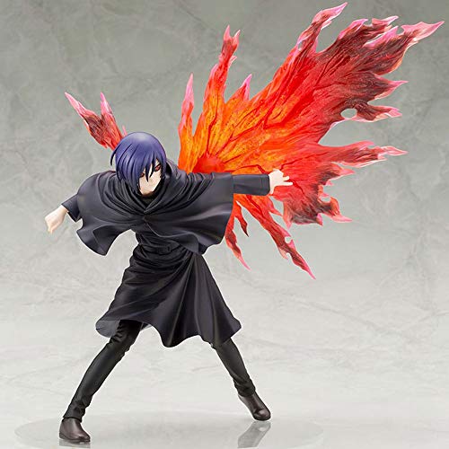 Jqchw Anime Tokyo Ghoul Touka Kirishima Figure Anime Model PVC Handmade Model Collectible Model Doll Ornaments Toys Character Statue Hand-Made Ornaments Box 26cm