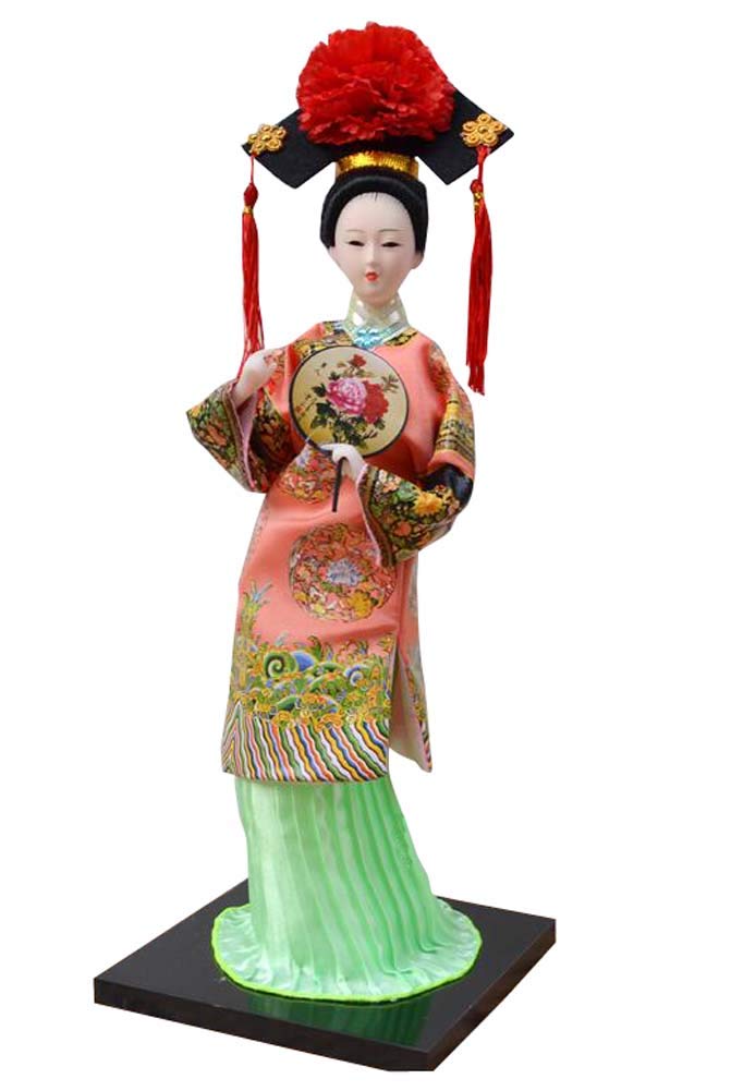 Japanische Geisha Figur - Traditionelle Puppe Deko 27cm Für Wohnzimmer & Büro