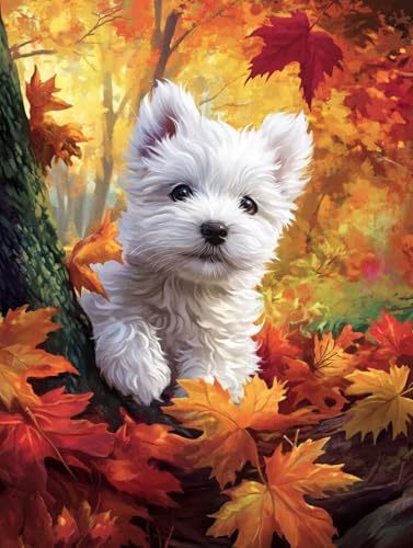 Peinture numéro adulte pour décorer son salon de couleurs d'automne 50X70CM