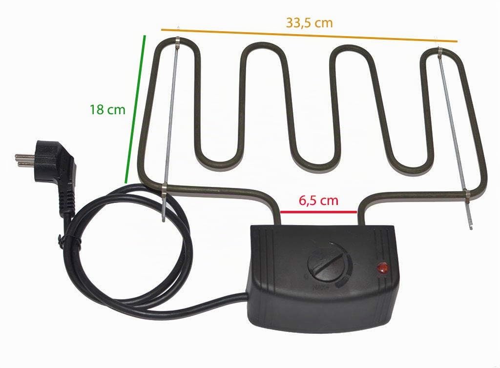 Accessori per affumicatura riscaldamento elettrico/serpente riscaldante/spirale riscaldante adatta per forni affumicatori delle marche Kaiser Company, ITA, Kynast e molti altri (set
